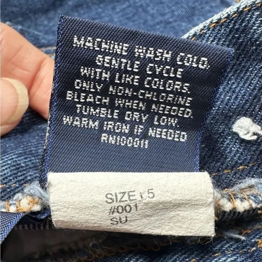 Vintage Bongo Straight Leg Medium Wash Mid Rise Size 5 Waist 25 Inseam 28 - Picture 13 of 13